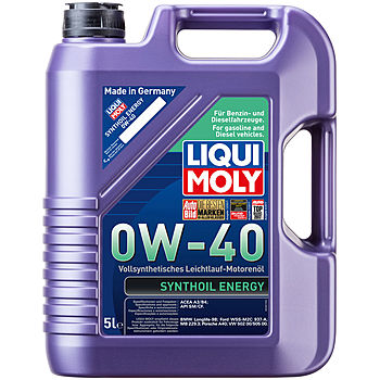 Синтетическое моторное масло Synthoil Energy 0W-40 - 5 л