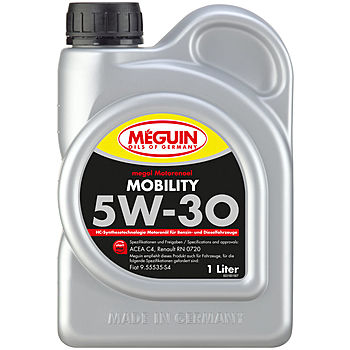 НС-синтетическое моторное масло Megol Motorenoel Mobility 5W-30 - 1 л