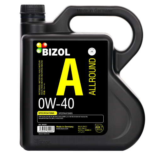 Синтетическое моторное масло Allround 0W-40 - 4 л
